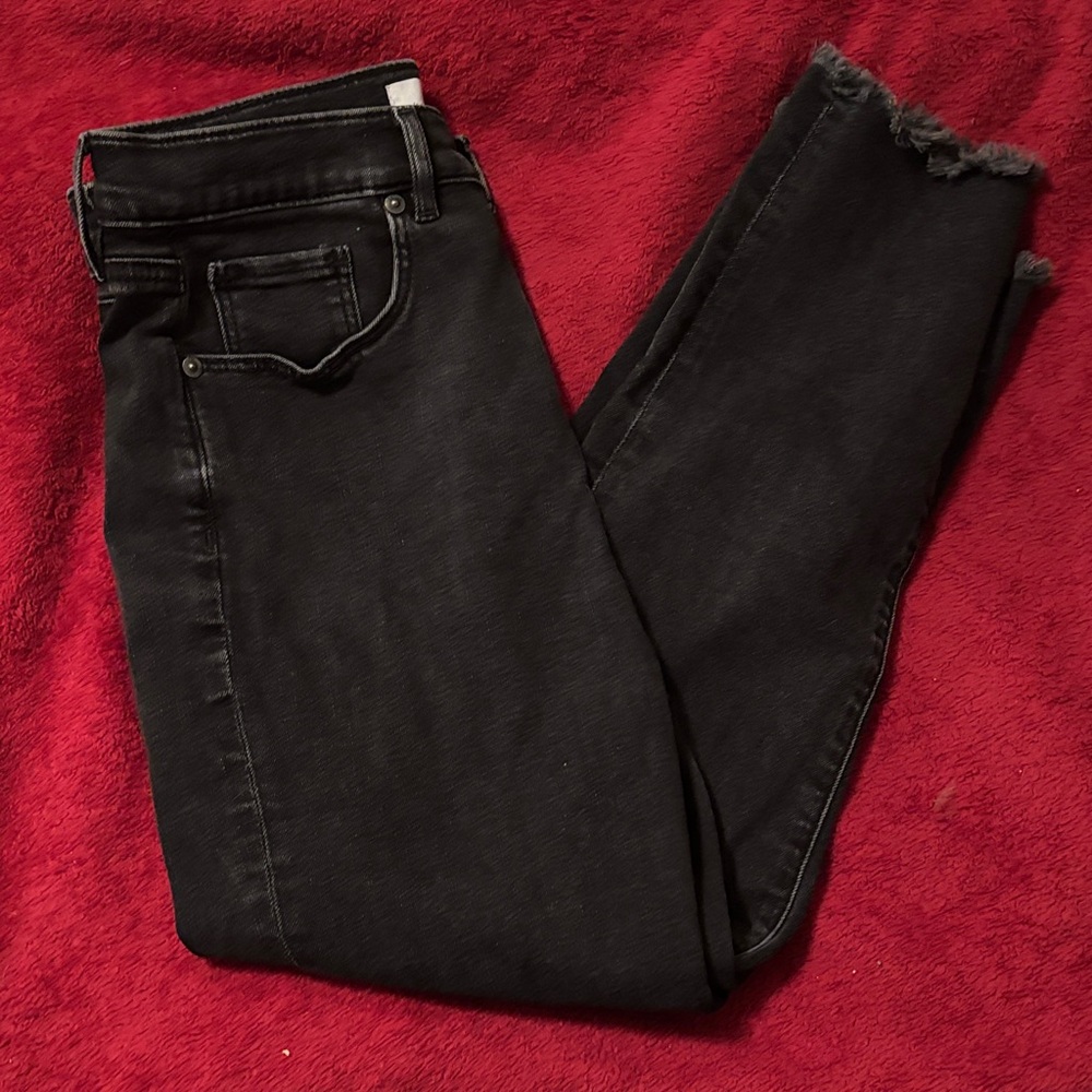 LOFT Black Ankle Jeans